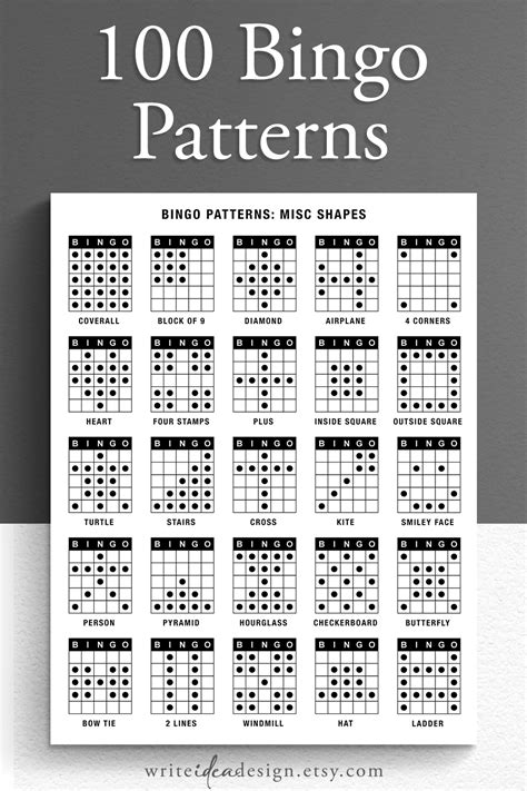 basic bingo game patterns|Bingo Patterns Guide: 21+ Different Patterns You Should Know.